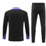 Paris Saint-Germain Training Sweatshirts Viertelreißverschluss 2024-25 Schwarze